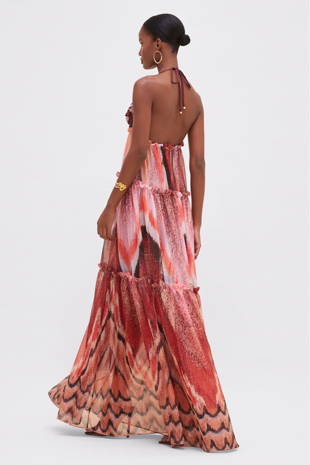 VESTIDO LONGO PAPILON LARANJA