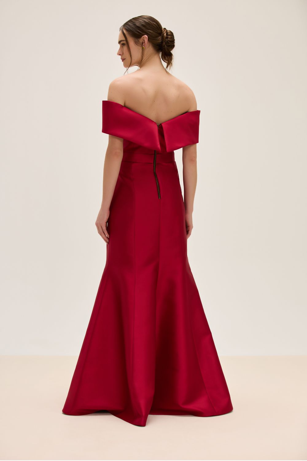 VESTIDO LONGO ZIBELINE RADIANT VERMELHO