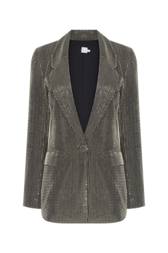 BLAZER TULE LUREX GLOWING PRATA