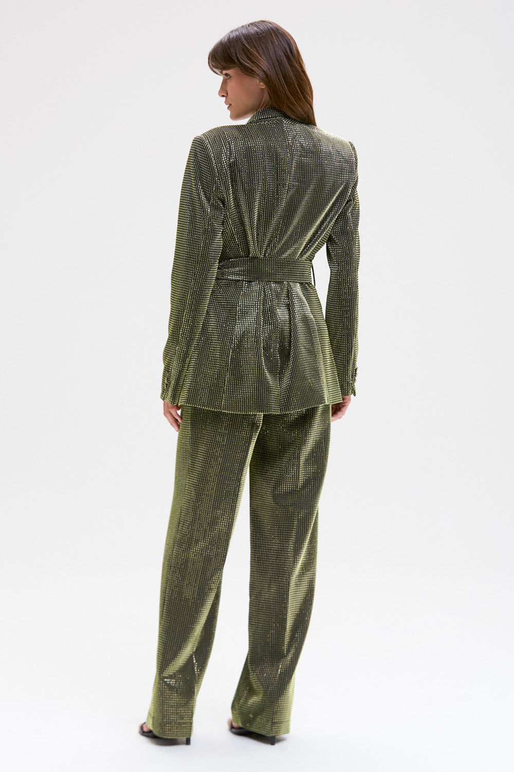 BLAZER TULE LUREX GLOWING DOURADO