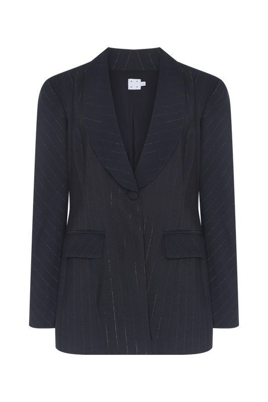 BLAZER METALLIC STRIPE PULSE PRETO