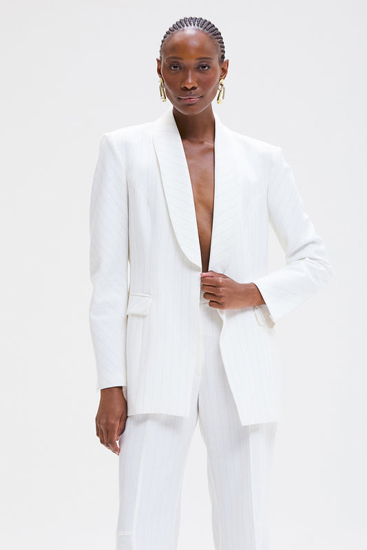 BLAZER METALLIC STRIPE PULSE OFF WHITE