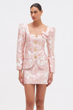 BLAZER JACQUARD PETAL ROSA