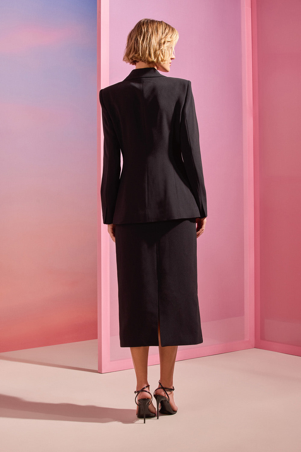 BLAZER CREPE DAMA PRETO