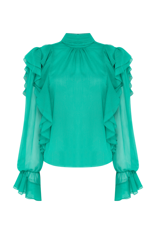 BLUSA CHIFFON DAYDREAM VERDE