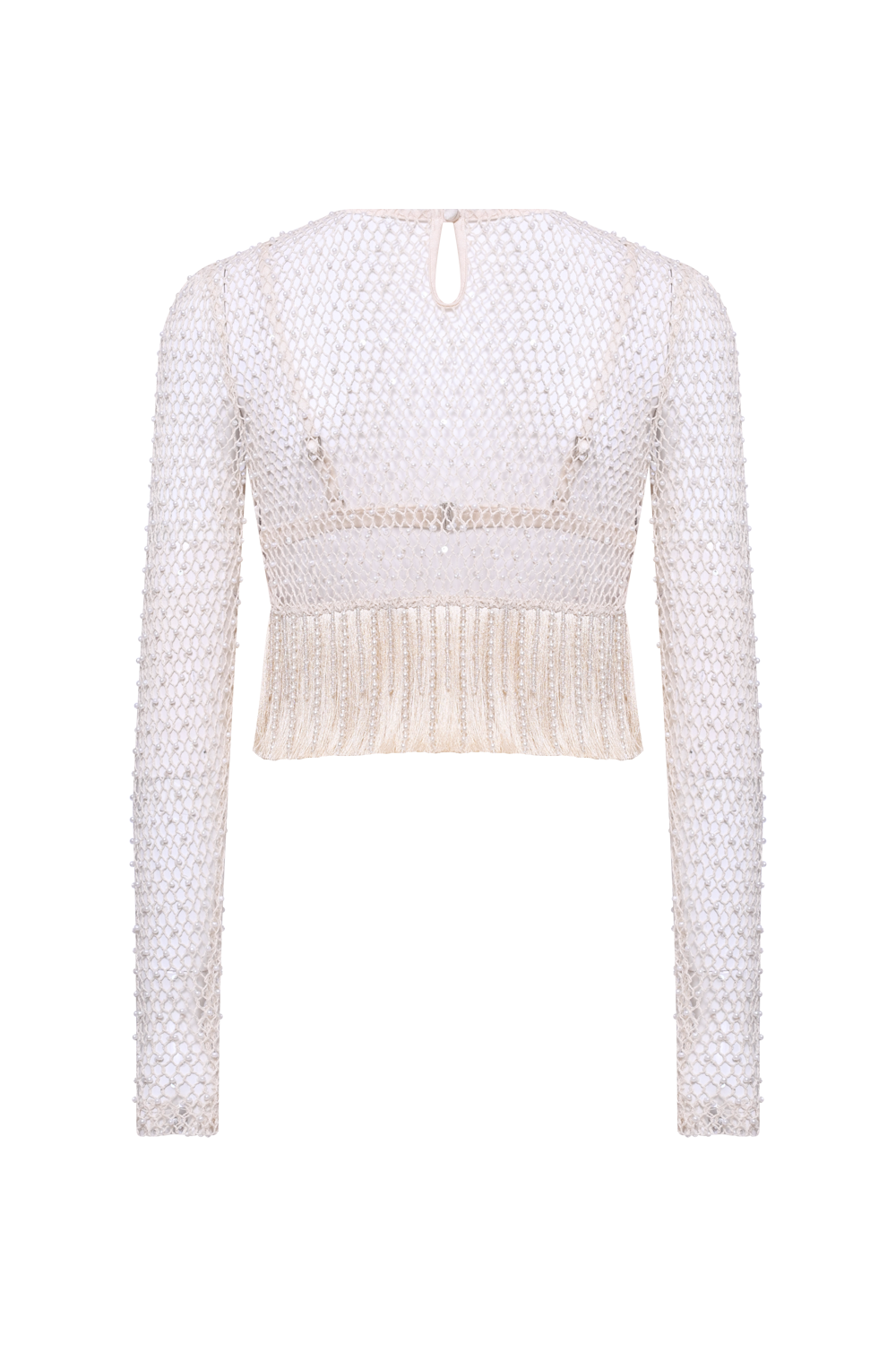 BLUSA CROCHET BLOOM BEGE