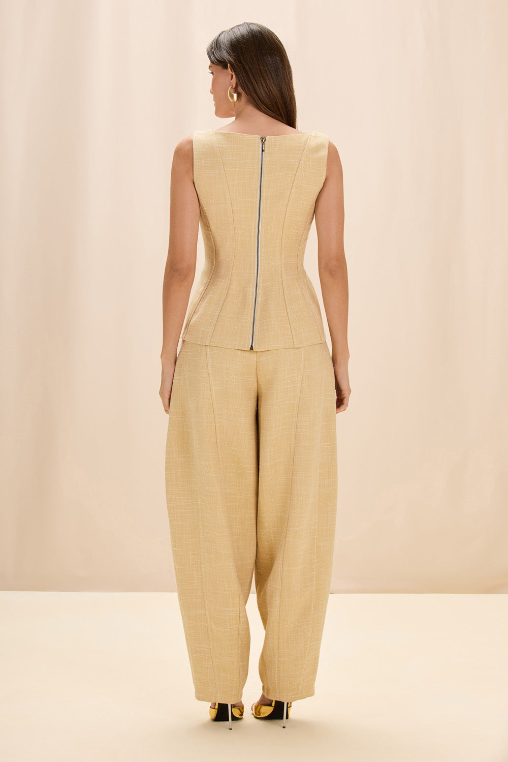 CALÇA LINHO DUNA BEGE