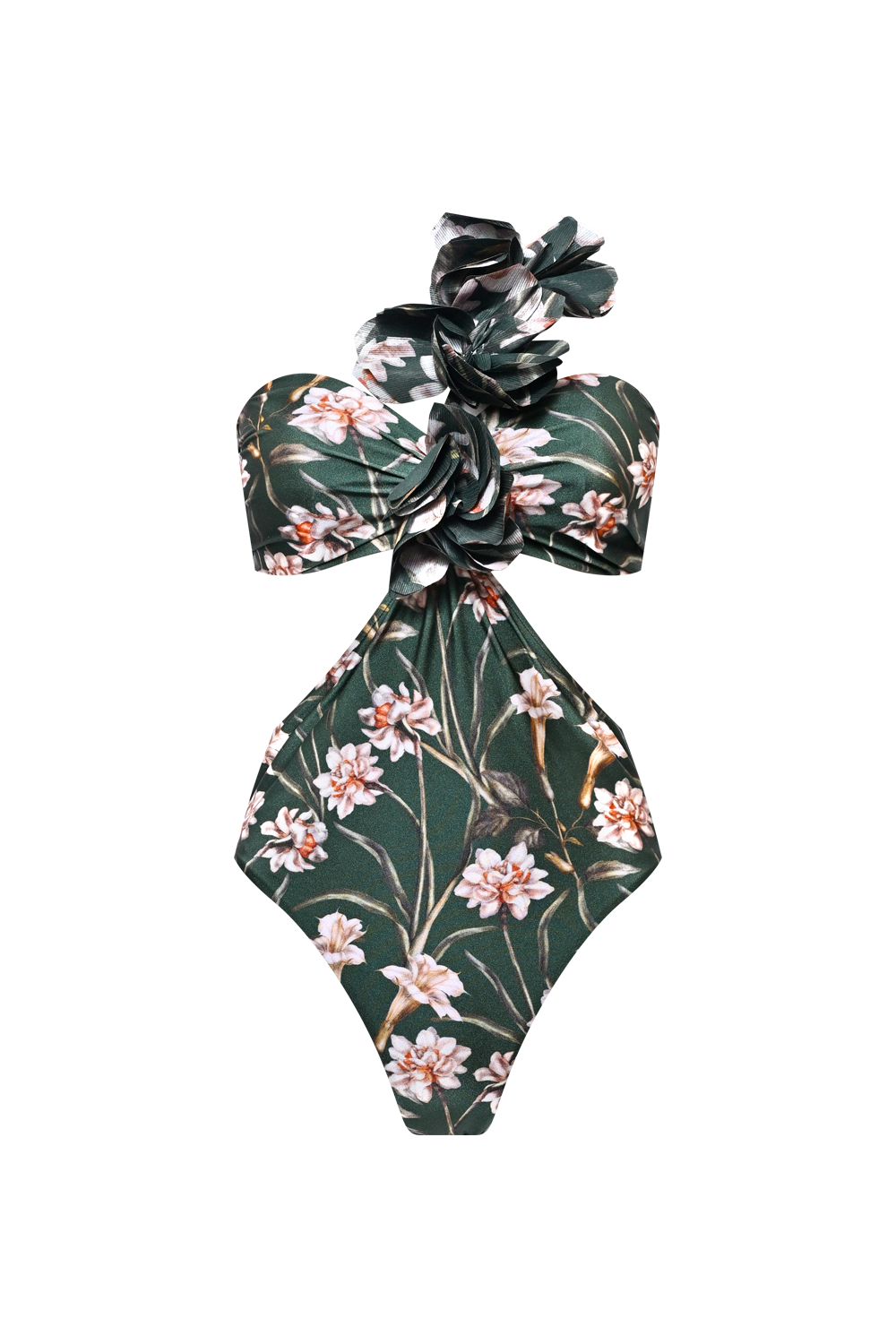 BODY LYCRA NARCISSUS VERDE ESCURO