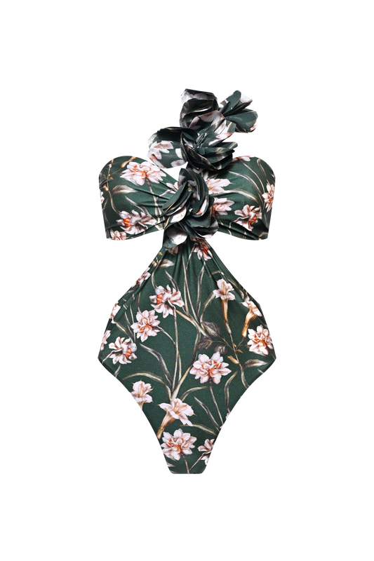 BODY LYCRA NARCISSUS VERDE ESCURO