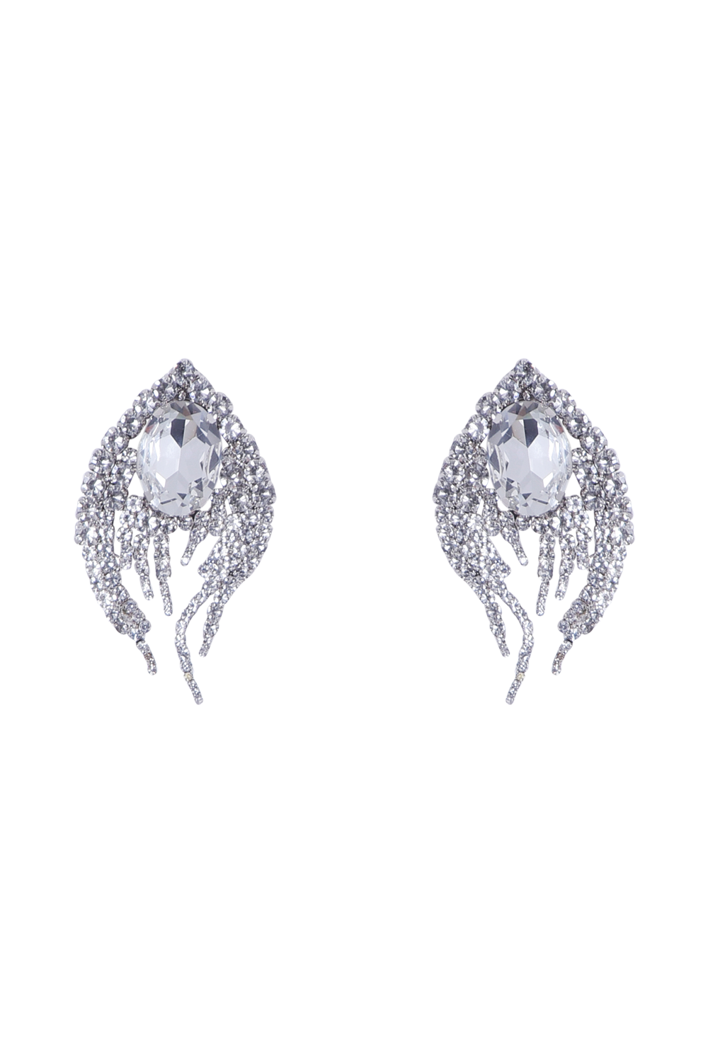 BRINCO PENA CRISTAL PRATA