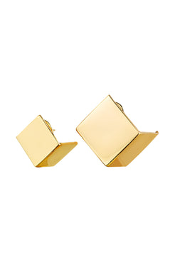 BRINCO CUBOS ASSIMÉTRICO DOURADO