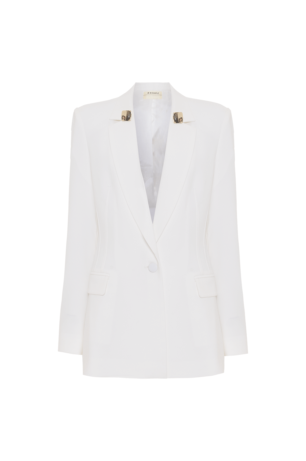 BLAZER CREPE GOLDENTIME OFF WHITE