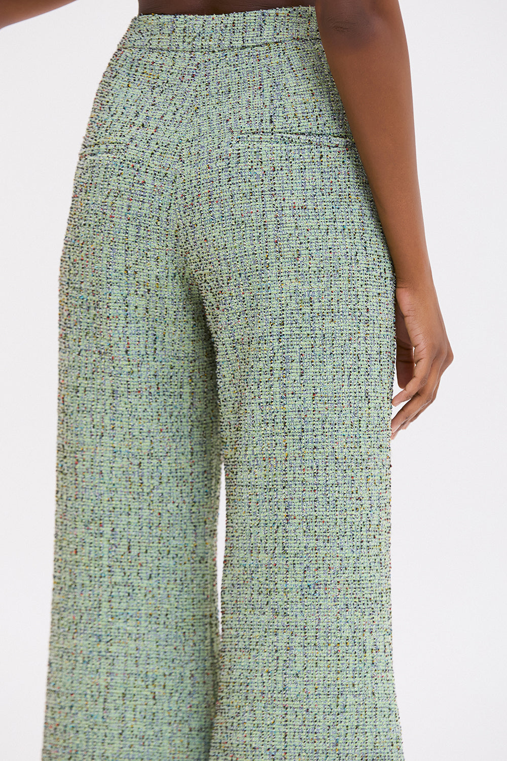 CALÇA CRYSTAL TWEED VERDE