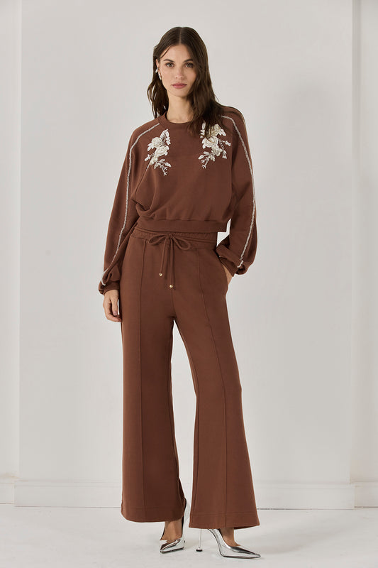 MOLETOM MOLETOM ETERNITY MARROM