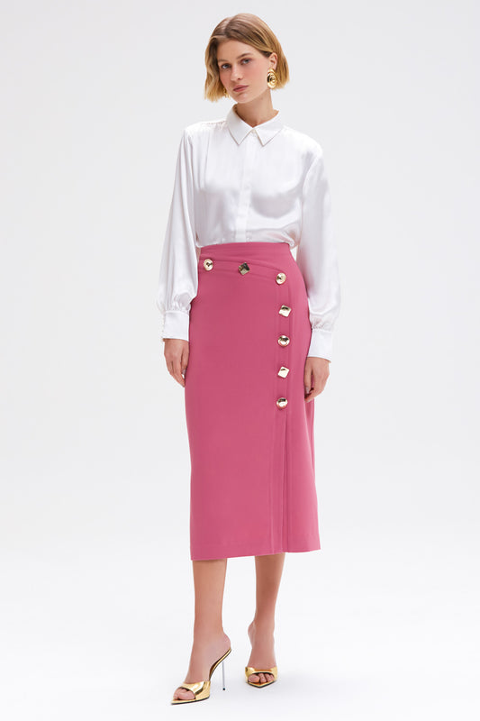 SAIA CREPE GOLDENTIME ROSA ESCURO