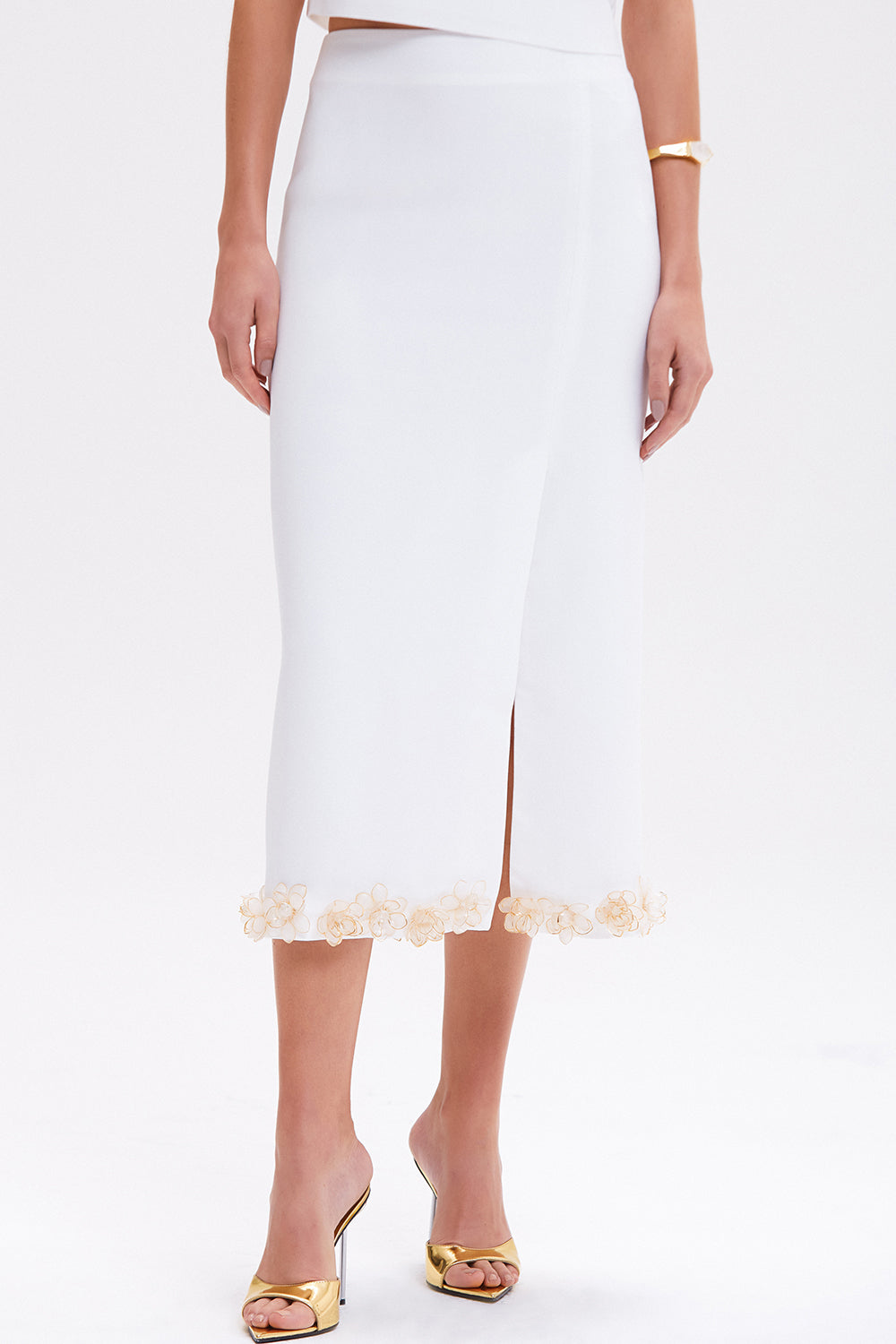 SAIA CREPE PETALS OFF WHITE