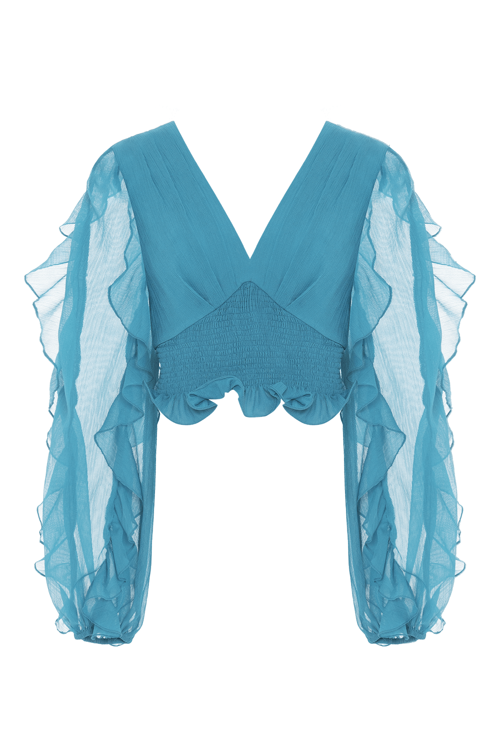 TOP CHIFFON WONDERLAND AZUL