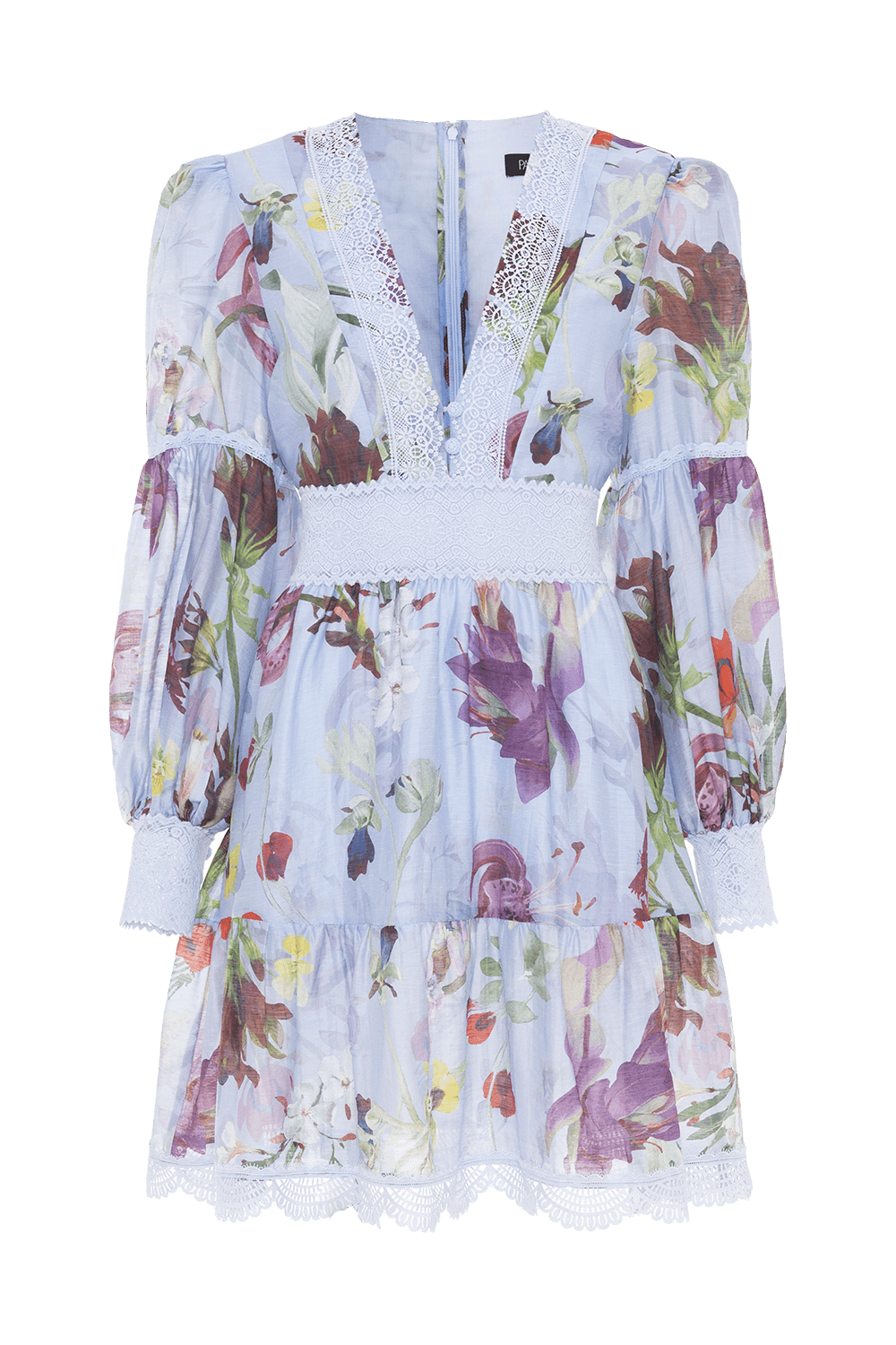 VESTIDO CURTO CAROL PRINT AZUL