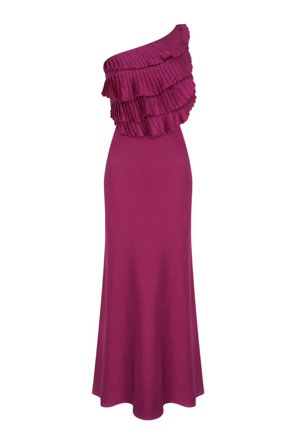 VESTIDO LONGO CETIM DREAM  ROSA ESCURO