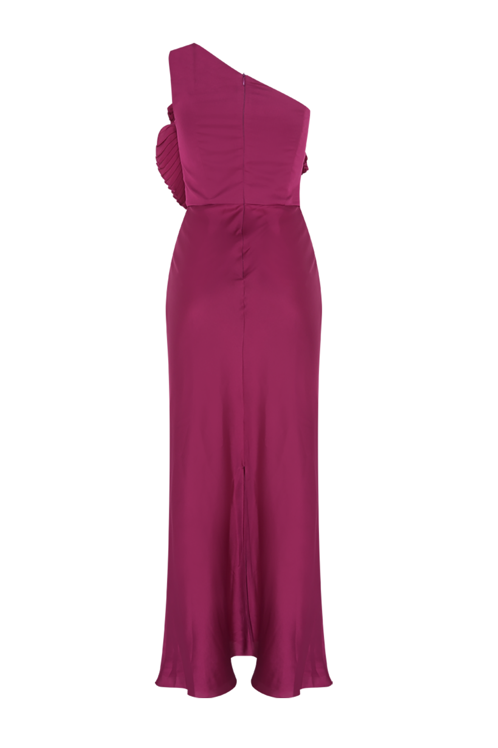 VESTIDO LONGO CETIM DREAM ROSA ESCURO