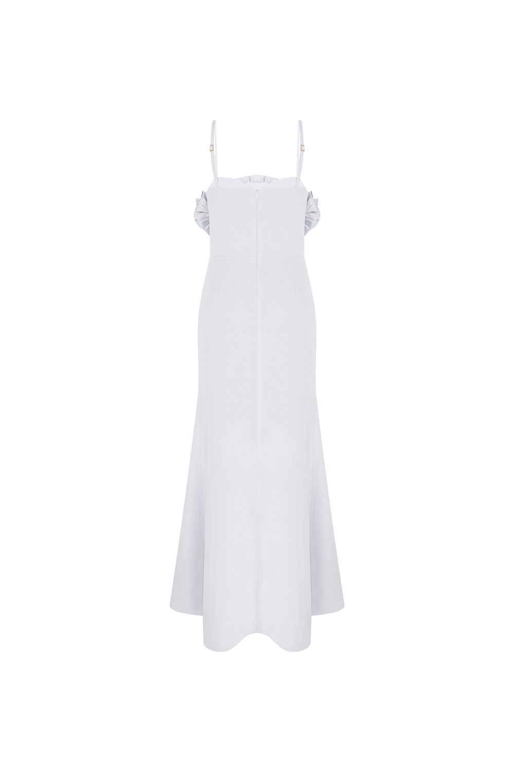 VESTIDO CREPE PETALS OFF WHITE