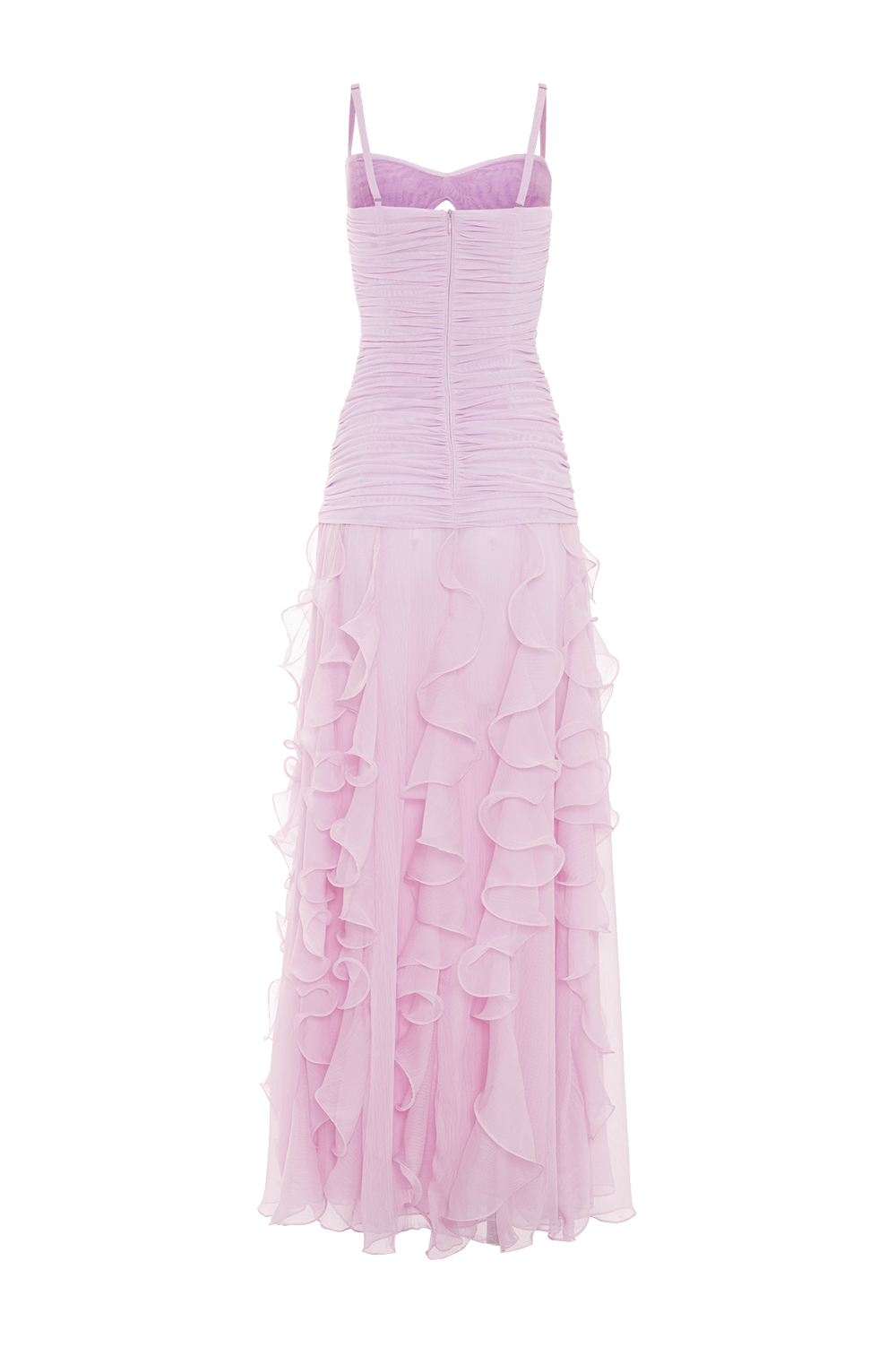 VESTIDO LONGO CHIFFON WONDERLAND ROSA CLARO