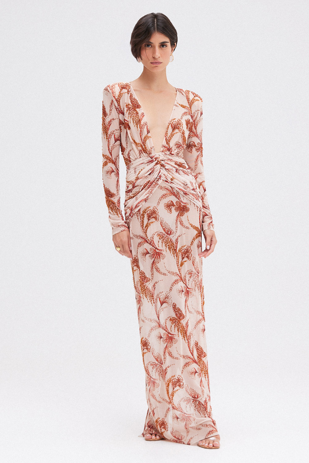 VESTIDO LONGO SUNSET BEGE