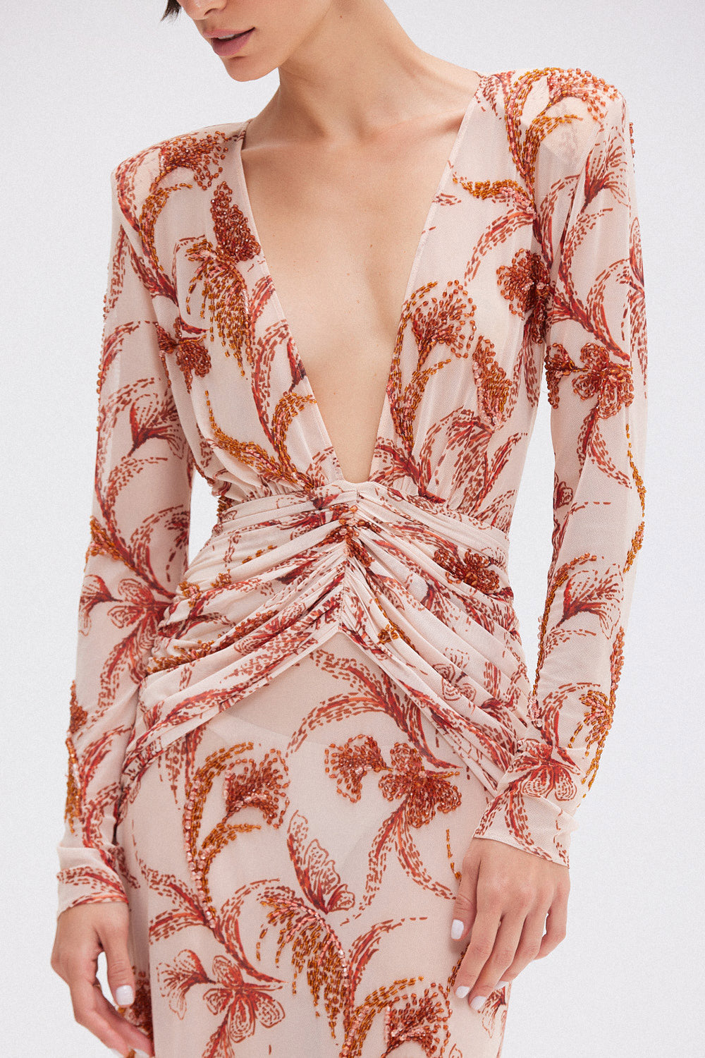 VESTIDO LONGO SUNSET BEGE