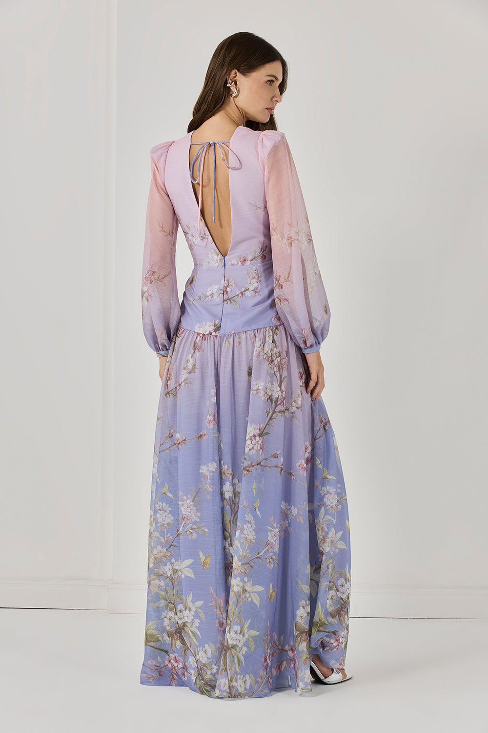 VESTIDO LONGO DELICATA LILAS