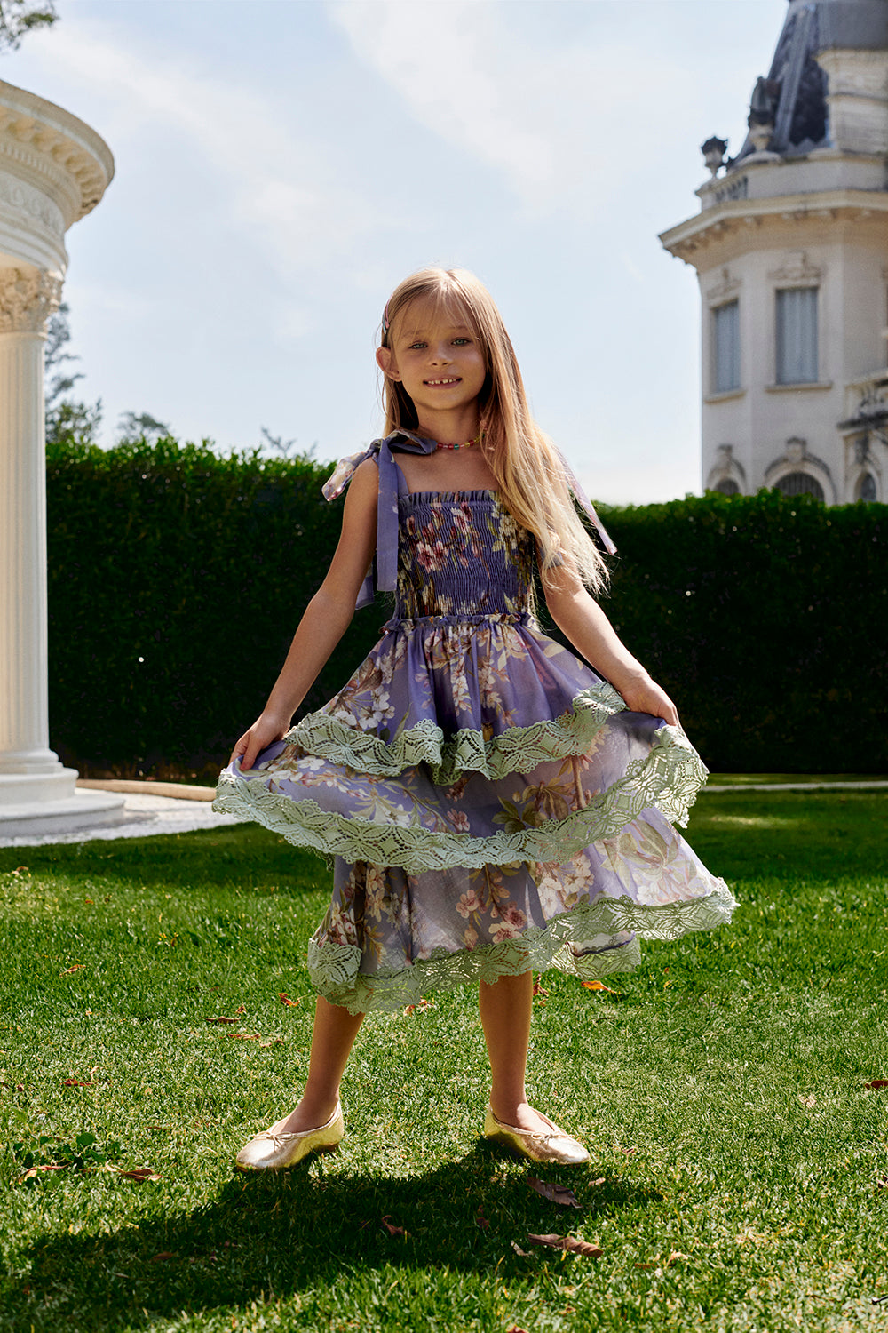 VESTIDO MIDI DELICATA LILAS