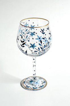TAÇA ALTA BLUE DAISY CRISTAL