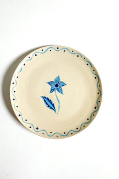 PRATO SOBREMESA BLUE DAISY NUDE