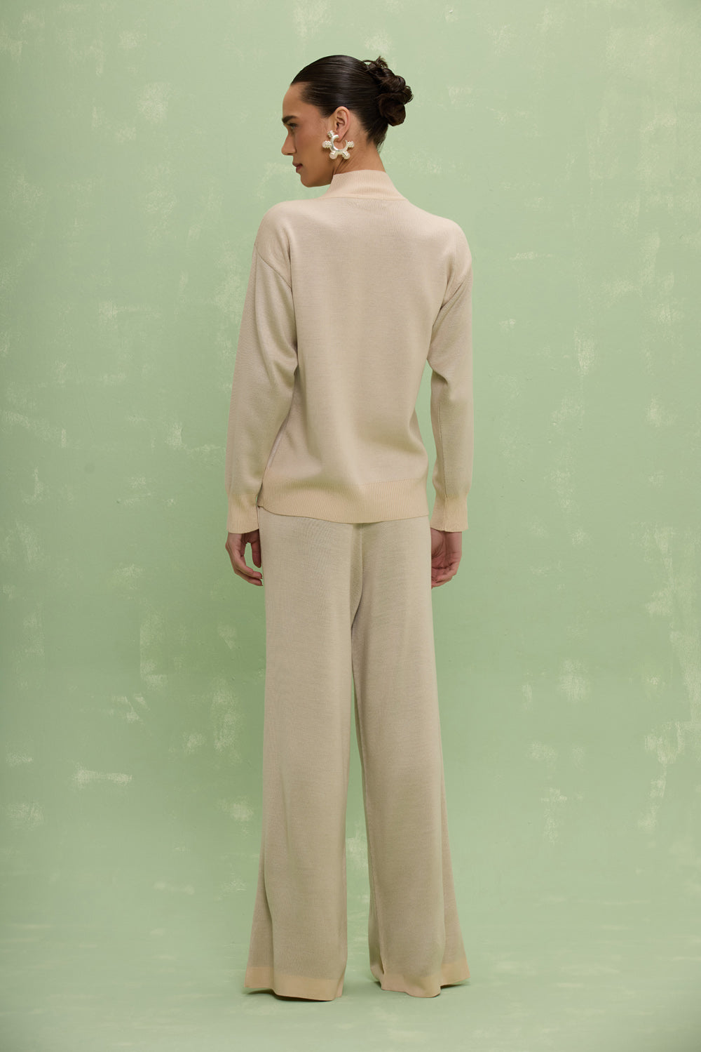CALÇA DE MOLETOM HEATHER OFF WHITE