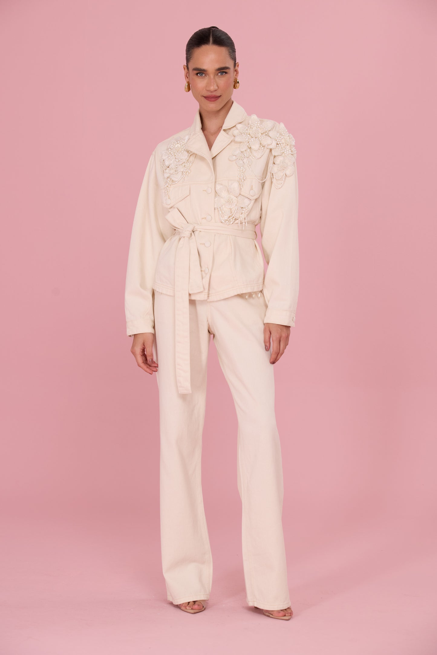 JAQUETA ALINA DENIM OFF WHITE