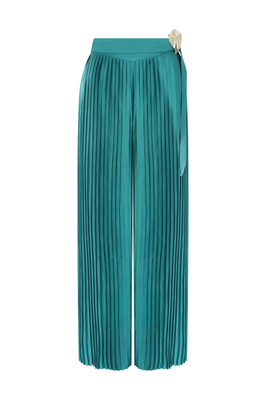 CALÇA CETIM DREAM  VERDE ESCURO