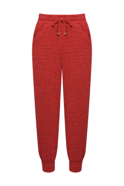 CALÇA PAPILON JACQUARD VERMELHO