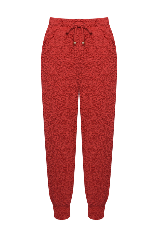 CALÇA PAPILON JACQUARD VERMELHO