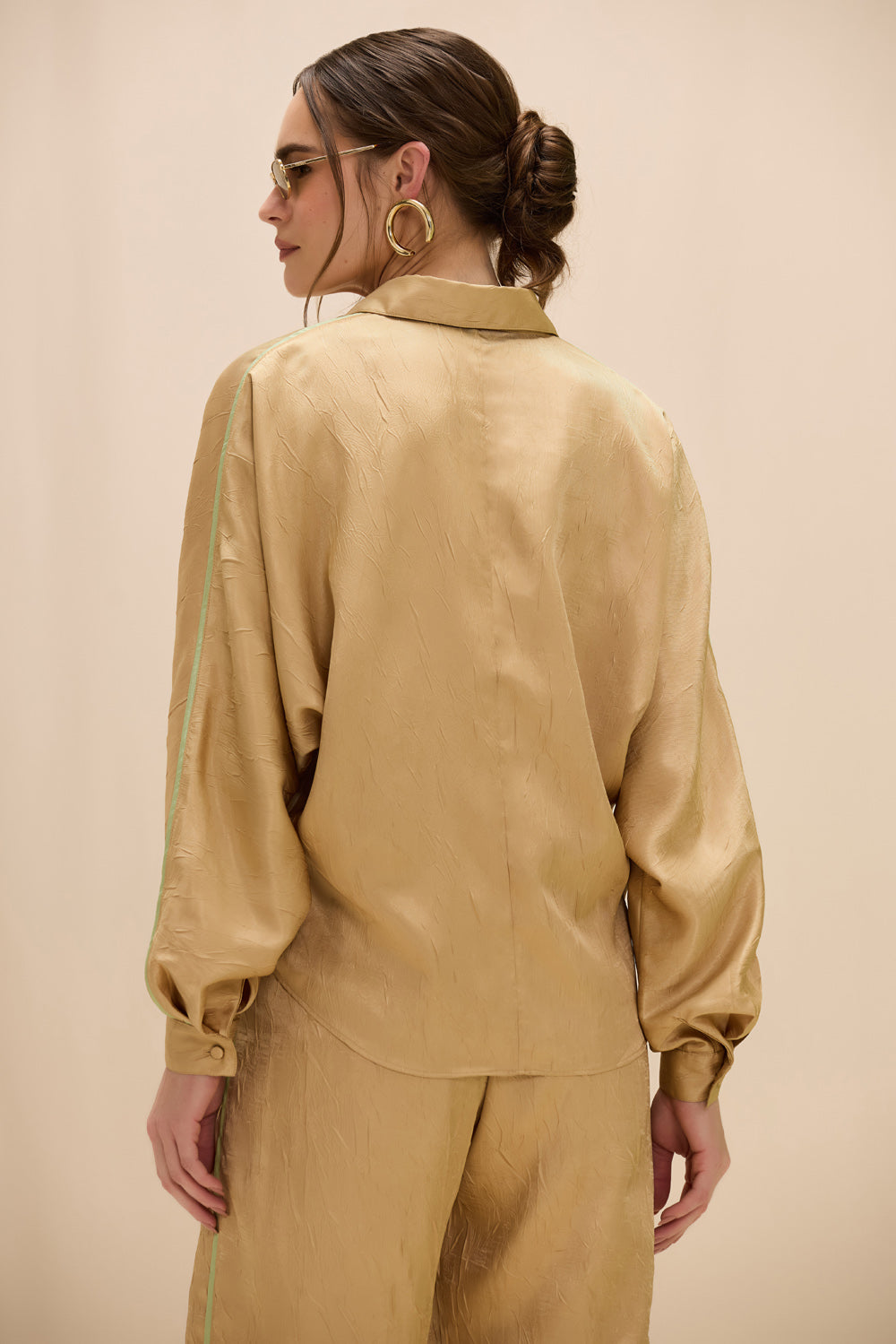 CAMISA STELLAR WEAVE BEGE