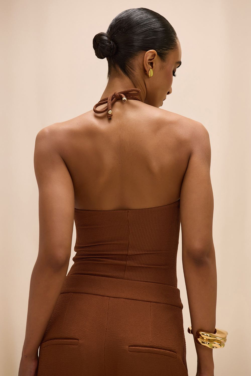 BODY MALHA CORA MARROM