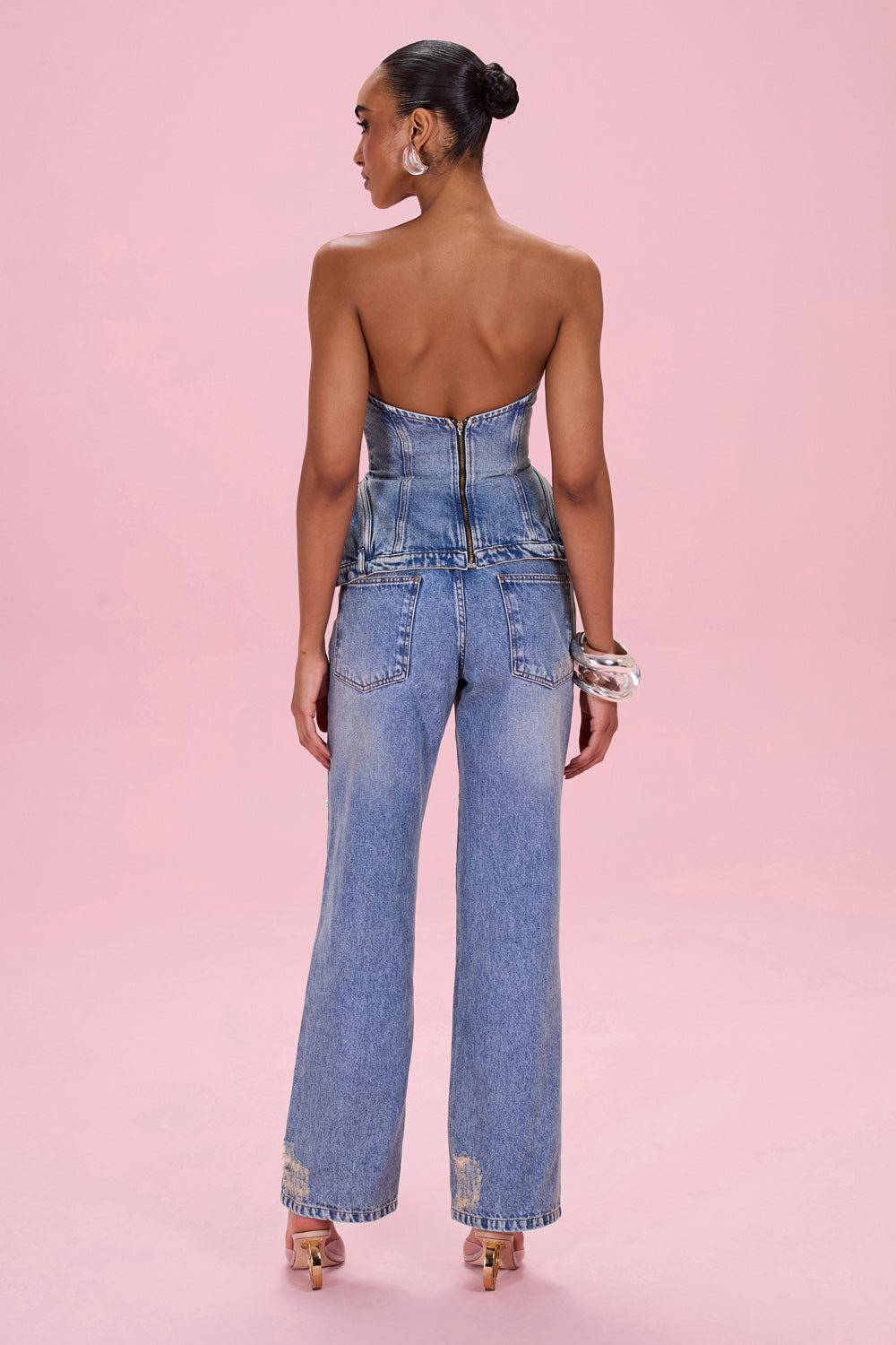 TOP CRYSTAL DENIM AZUL