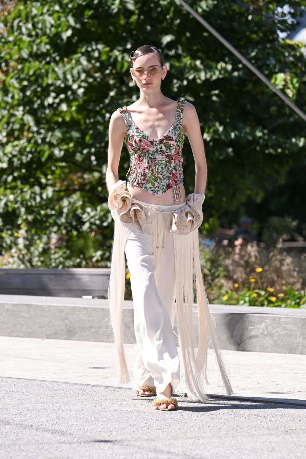 CALÇA THE FRINGE OFF WHITE