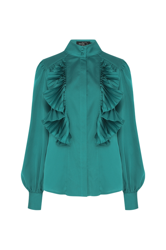 CAMISA CETIM DREAM  VERDE ESCURO