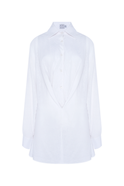 CAMISA LINEN INTENSE RUST OFF WHITE