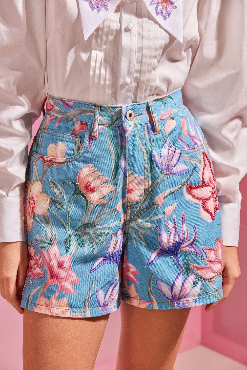 SHORT AMARYLLIS DENIM AZUL