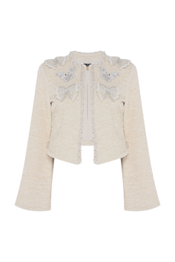 CASACO PAPILON JACQUARD BEGE