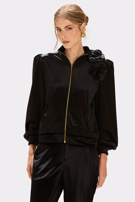 CASACO VELVET ALLURE PRETO