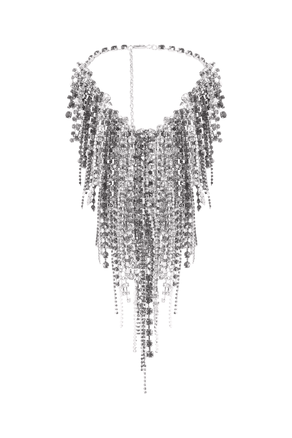 COLAR MAXI CASCATA PRATA