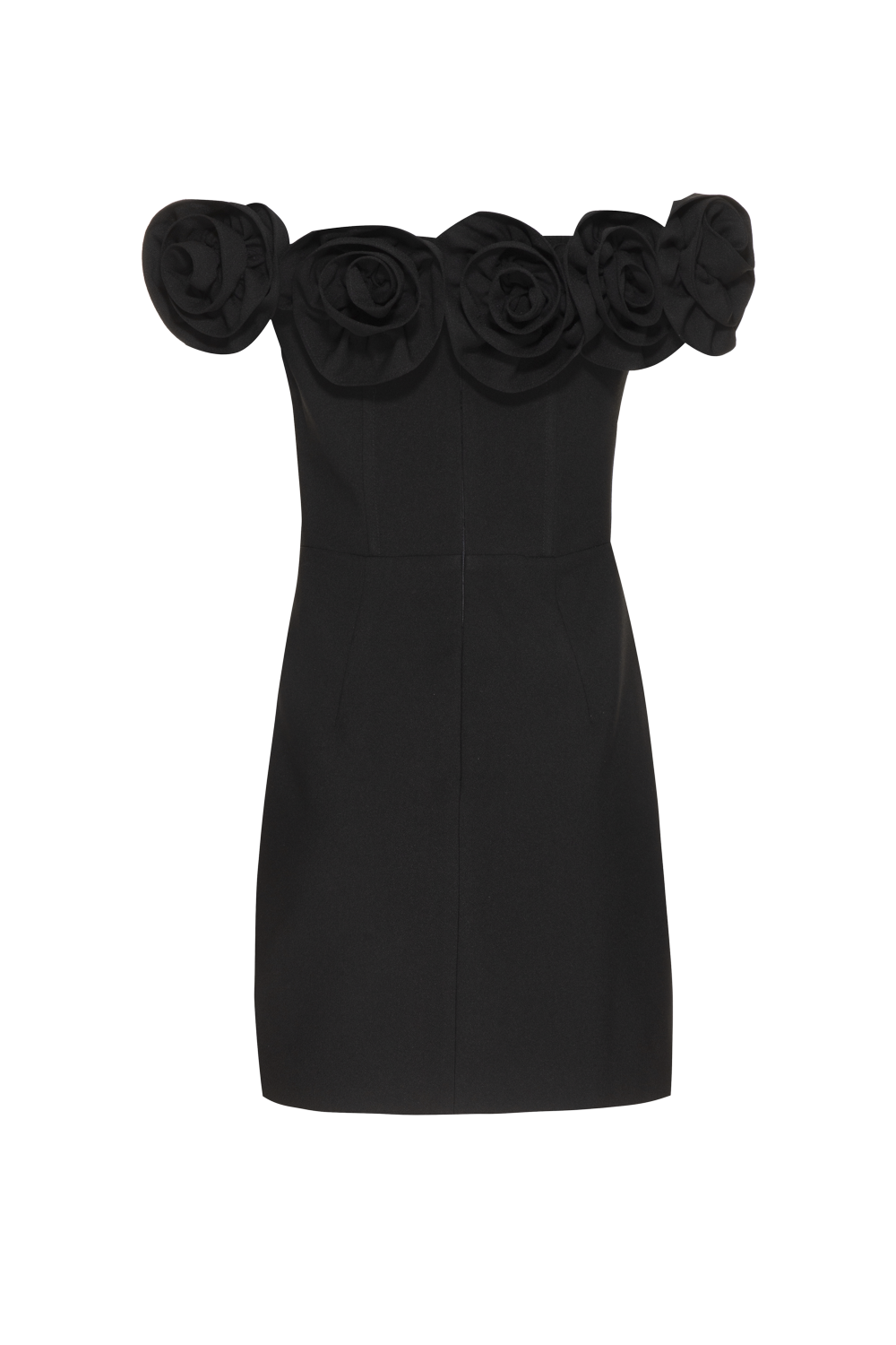 VESTIDO CURTO CREPE BLUME PRETO