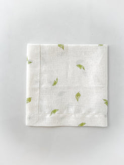 GUARDANAPO CASA LIS OFF WHITE COM VERDE