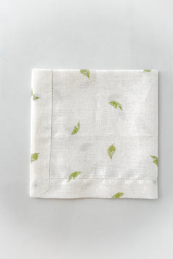 GUARDANAPO CASA LIS OFF WHITE COM VERDE
